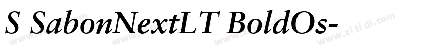 S SabonNextLT BoldOs字体转换
